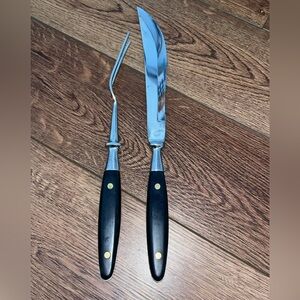 Masterpiece: Carving Knife & Serving Fork: Stainless Forged Japan